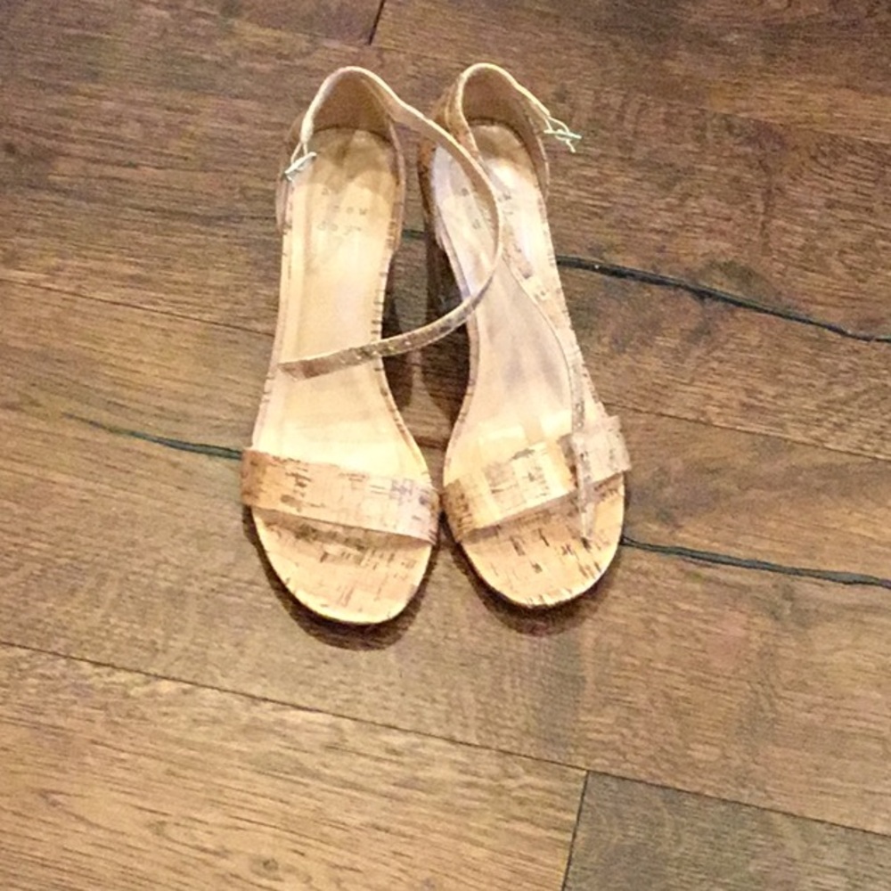 A New Day Tan Cork Heels for Versatile Style